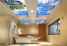 Sentara Williamsburg Hospital features a Luminous SkyCeiling designed by HDR, Inc.